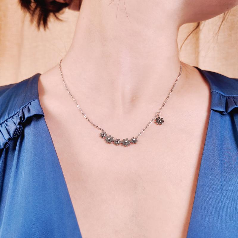 90s Rose London 3-item Jewellery Set, 2025 Spring Summer Trendy Fashion Jewellery Mysterybox, Necklace + Rings + Bracelet, Elegant Classic Jewellery Necklace for Women, Casual Basic Girl Accessories, All Matching Adjustable Necklace Rings 3