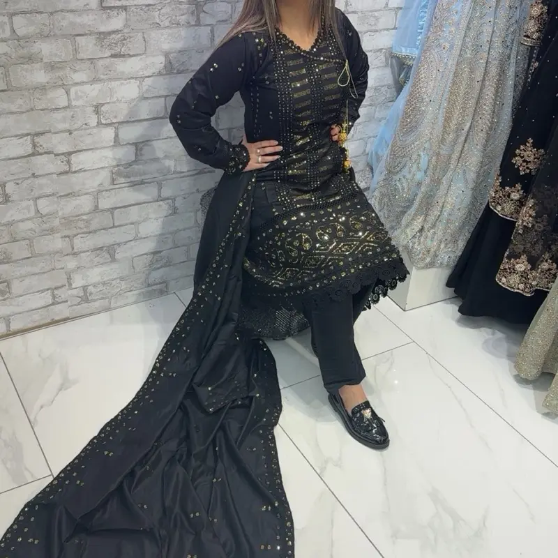 Three piece khaadi material suits on offer specifically for summer Clothes Asian 1