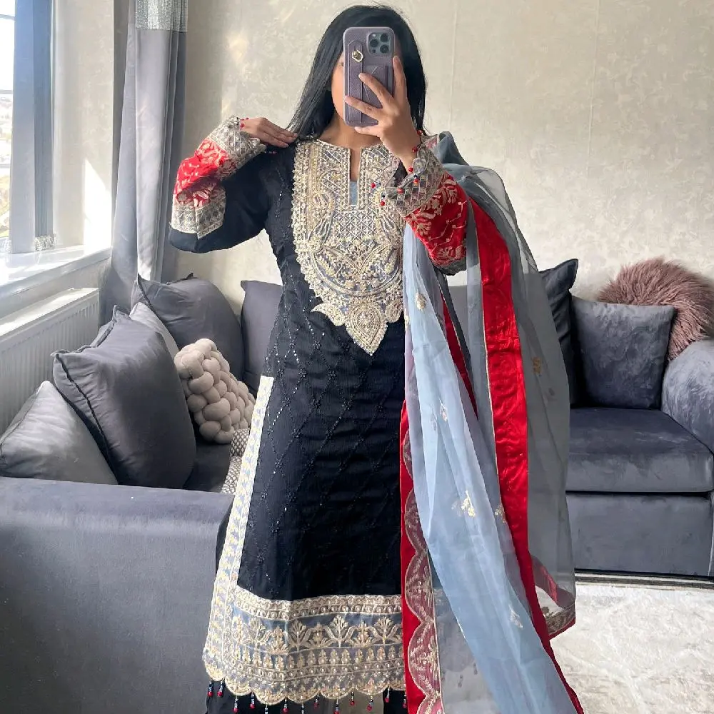 asim jofa inspired chiffon Womenswear organza dupatta