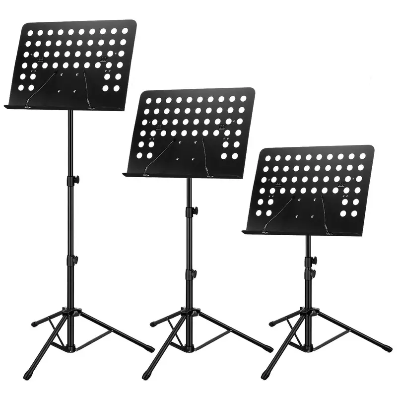 Heavy Duty Orchestral Music Stand Folding Adjustable Sheet Stand Tripod Base UK 6