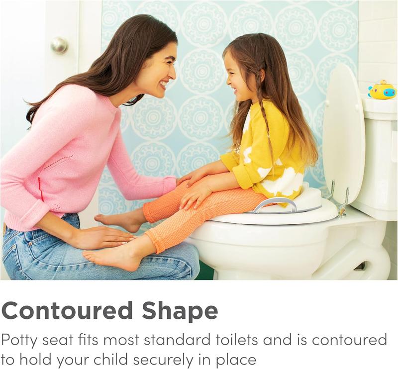 Sturdy Potty Seat | Potty Training Toilet Seat with Handles and Legs | Portable Toddler Toilet Seat | Grey 4