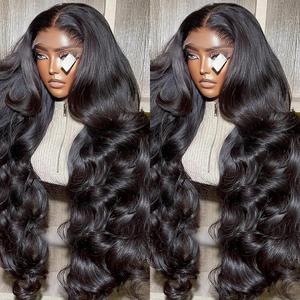 Bling Hair Body Wave Lace Front Wigs Human Hair Pre Plucked  13x4 13x6 Transparent Lace Frontal Human Hair Wigs for Women Bleached Knots Glueless Wigs Human Hair with Baby Hair 6x4 Glueless Wigs Human Hair Pre Plucked