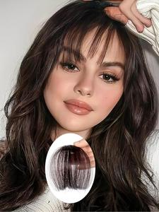 Fashionable Plain Color Hair Bangs, 100% Human Hair Bangs, French Bangs Clip on Air Bangs for Women, Wigs for Party, Daily Use