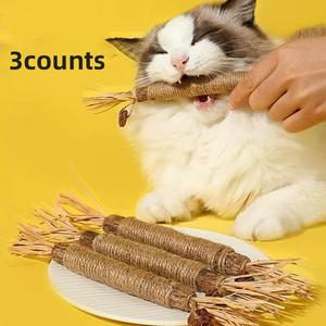 Cat Teething Toy, Cat Teeth Cleaning Toy, Pet Chew Toy, Pet Teeth Grinding Toy, Interactive Cat Teaser Toy, Fun Indoor Cat Toys