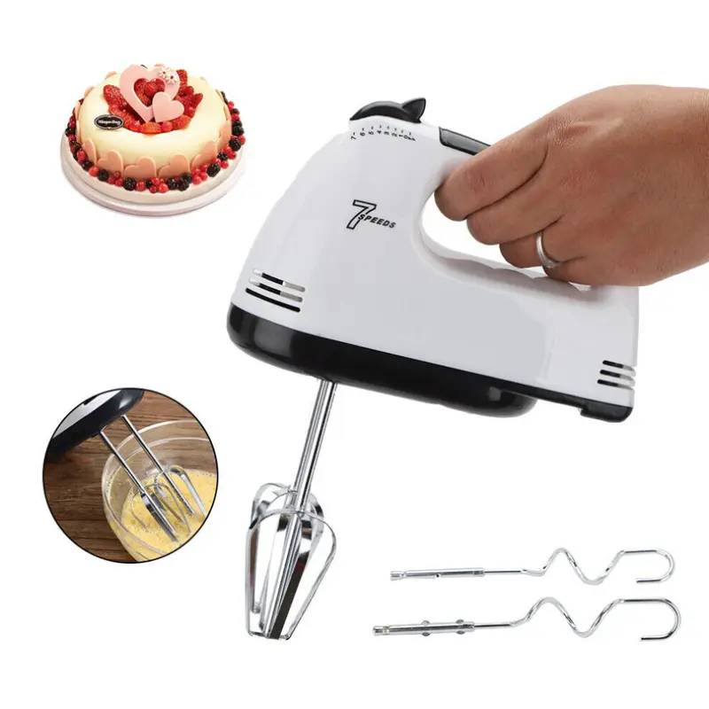 Electric Handheld Whisk 7-Speed Hand Mixer Kitchen Egg Beater Cream Cake Blender kitchen  appliances 2