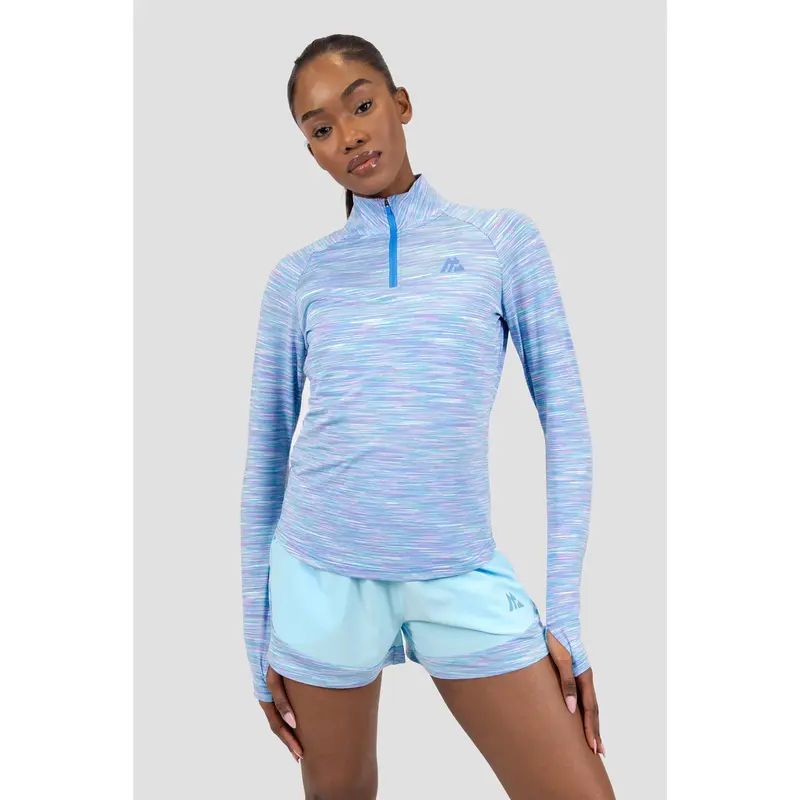 Montirex Women's Trail 1/4 Zip - Blue/Purple/White 0