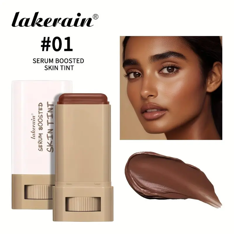 Lakerain Tinted Moisturizing Foundation Stick for Blemish Concealing - Matte Finish, All Skin Types, Multi-Color Options, Solid Formula - Sleek Design - Tinted Moisturizer for Face - Makeup, Concealer 3