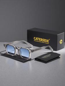 Unisex Vintage Tinted Lens Modern Sunglasses, Trendy Casual Sunglasses for Travel Use, Fashion Accessories