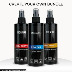 Premium Trilogy Set - Create Your Own Air Freshener Bundle (Add Any 3+ Bottles To Basket) - 250ml Long-Lasting Luxury Fragrance - Luxury Air Fresheners - Room Sprays - Scent For Car, Home and Office - 10 Scents To Choose From By Moxiaire