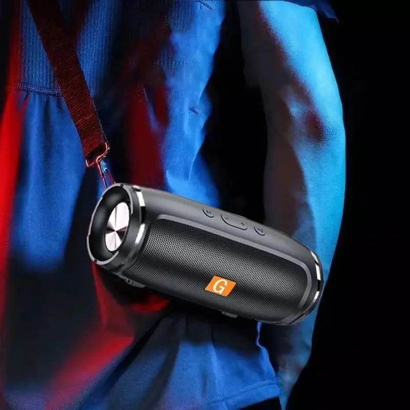 Portable Wireless Audio Bluetooth Speaker StereoBass Smartphone Loud USB Rechargeable FM Lossless Portable Phone Tablets Wireless Bluetooth Speaker Stereo Bass Loud Stereo Bass Speakers USB FM Games Black Speakers 1