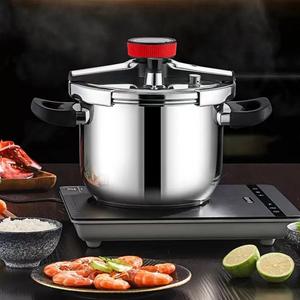 Stainless Steel Pressure Cooker, 1 Count Large Capacity Multi-purpose Cooking Pot with Automatic Alarm Function, Durable Pressure Cooker for Home Kitchen