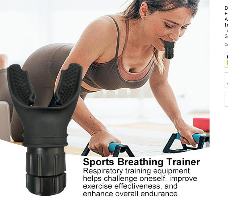 Portable Lung Trainer with Adjustable Intensity for Respiratory Muscle Strength 1pc Adjustable Resistance Breathing Exerciser, Lung Capacity Training Tool For Running Swimming Gymnastics, Aerobic Fitness And Other Aerobic Fitness Exercise 7