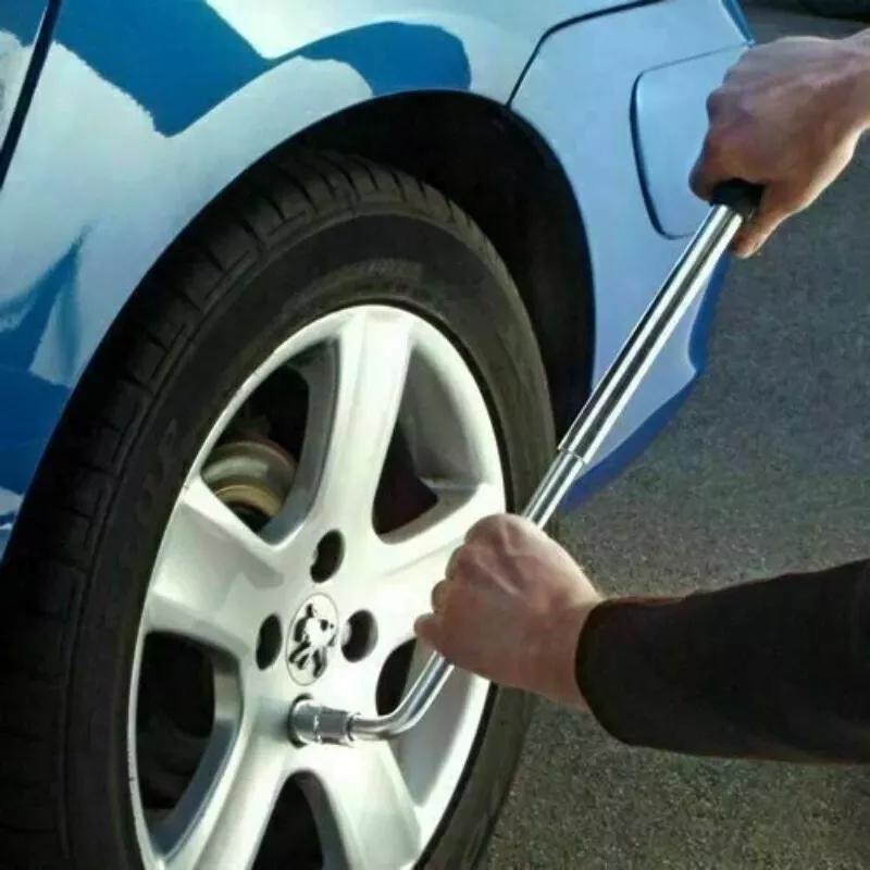 Product Introduction of Extendable Wheel Brace Wrench Telescopic 17 19 21 23MM Car Van Socket Tyre Nut 9