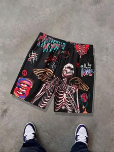 Men's Regular Fit Shorts, Casual Comfy Breathable Swim Shorts for Summer, Men's Swimwear for Beach Vacation, Halloween