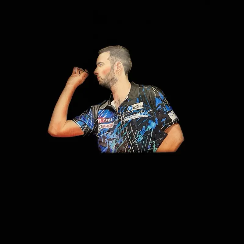 Luke Humphries Nathan Aspinall Print Sports Bar Mancave Artwork Darts - Dark Edition 4