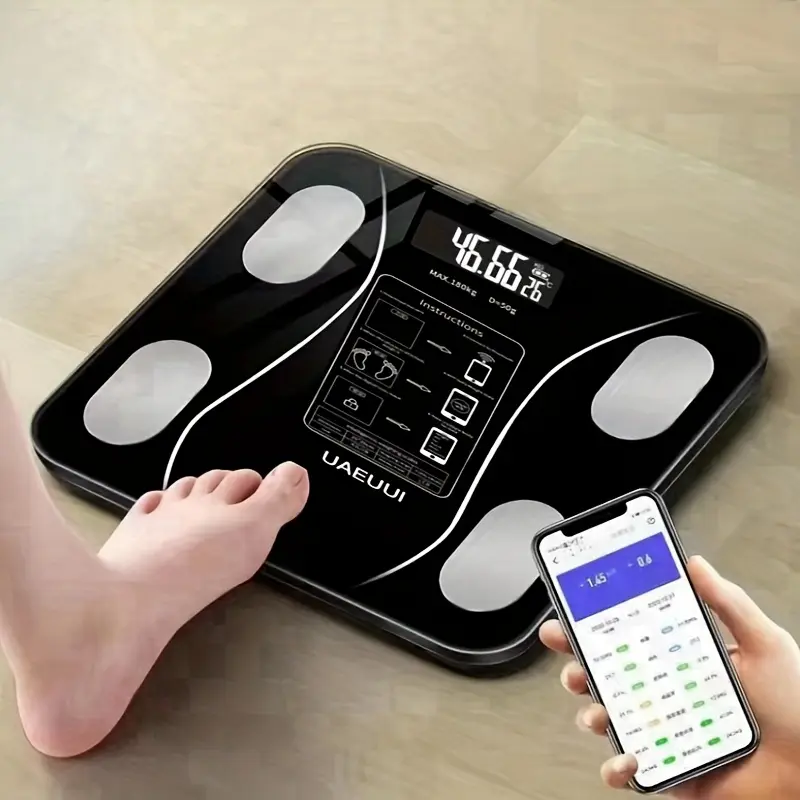 Intelligent electronic scale, weighing scale, body fat scale, fat scale, bathroom scale, household small body scale. 0