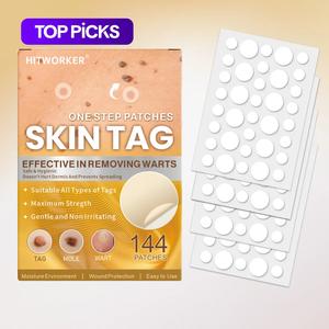 Skin Tag Patches, 144pcs/box Gentle Hydrocolloid Skin Tag Cover Patches, Acne Cover Patches, Blemish Barrier Patches, Skin Care Products for Face & Body, Moisturizing Properties