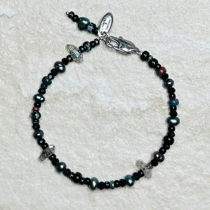 Herkimer Diamond Opal Beaded Bracelet 2
