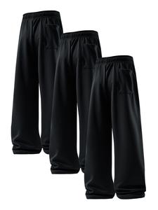 Men's Solid Drawstring Waist Sweatpants, Casual Comfy Regular Fit Jogger Pants for Daily Wear, Men's Trousers for All Seasons, Beige