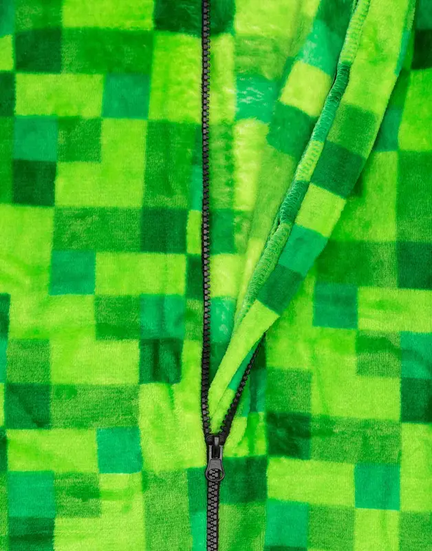 Vanilla Underground x Minecraft Unisex Kids Green Pixelate Creeper Onesie 4