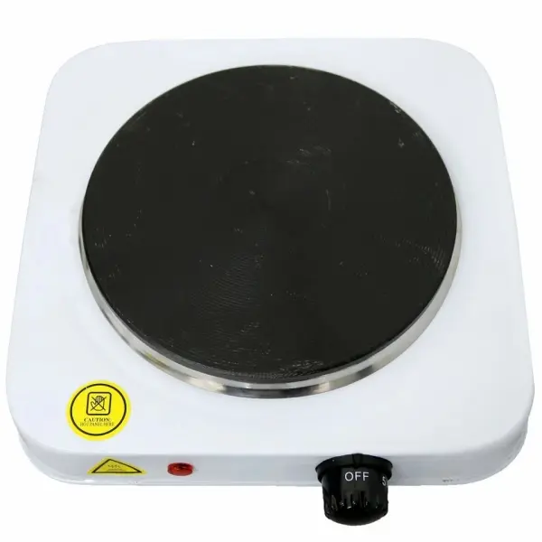 Single Hot Plate, Portable 1000W Electric Table Top Cooker Hob，5 Temperature Settings Induction Hob for Camping, Caravans & Travelling 4