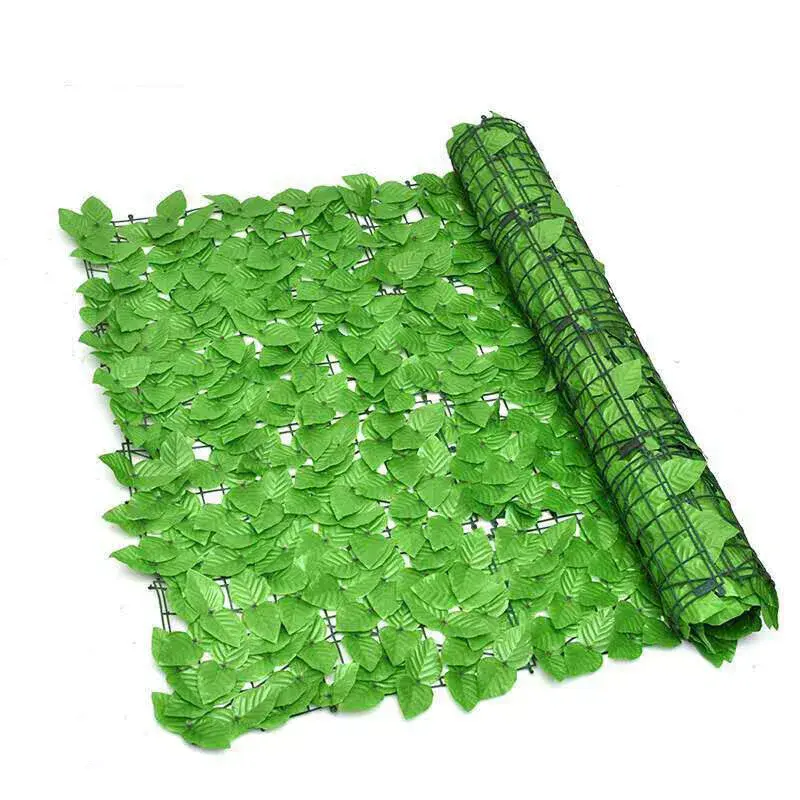 6M Artificial Hedge Fake Ivy Leaf Garden Fence Privacy Screening Roll Wall Panel 8