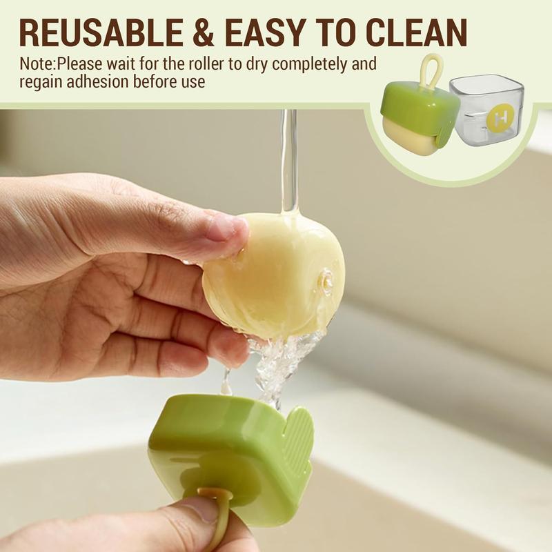 Buy 1 Get 1 free,Mini Lint Roller,Reusable Lint Remover,Washable Lint Roller,Portable Pet Hair Remover for Clothes,Travel Home 3