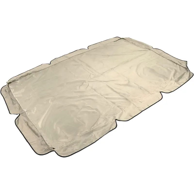 TITA-DONG Swing Canopy Replacement Cover, 600D Silver Coated Oxford Fabric Replacement Canopy Top Cover, Waterproof Replacement Canopy for Patio Yard Seat(Beige) 7