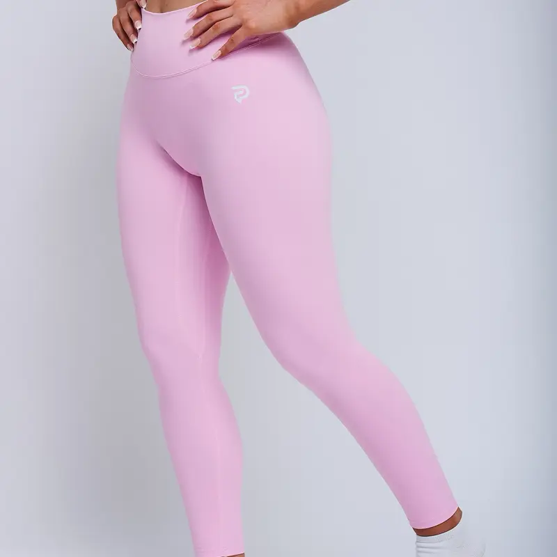 Women's Pink Premium Performance Gym Leggings for High-Impact Activities - Durable and Supportive