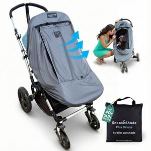 SnoozeShade Plus Deluxe - premium sun and sleep shade for strollers and buggies