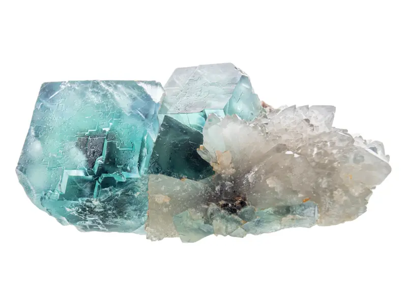 Okorusu Fluorite with Phantoms & Quartz, Namibia Fluorite Crystal, Raw Fluorite Cubes, Rare Collectible Fluorite Specimen, Exceptional Piece 4