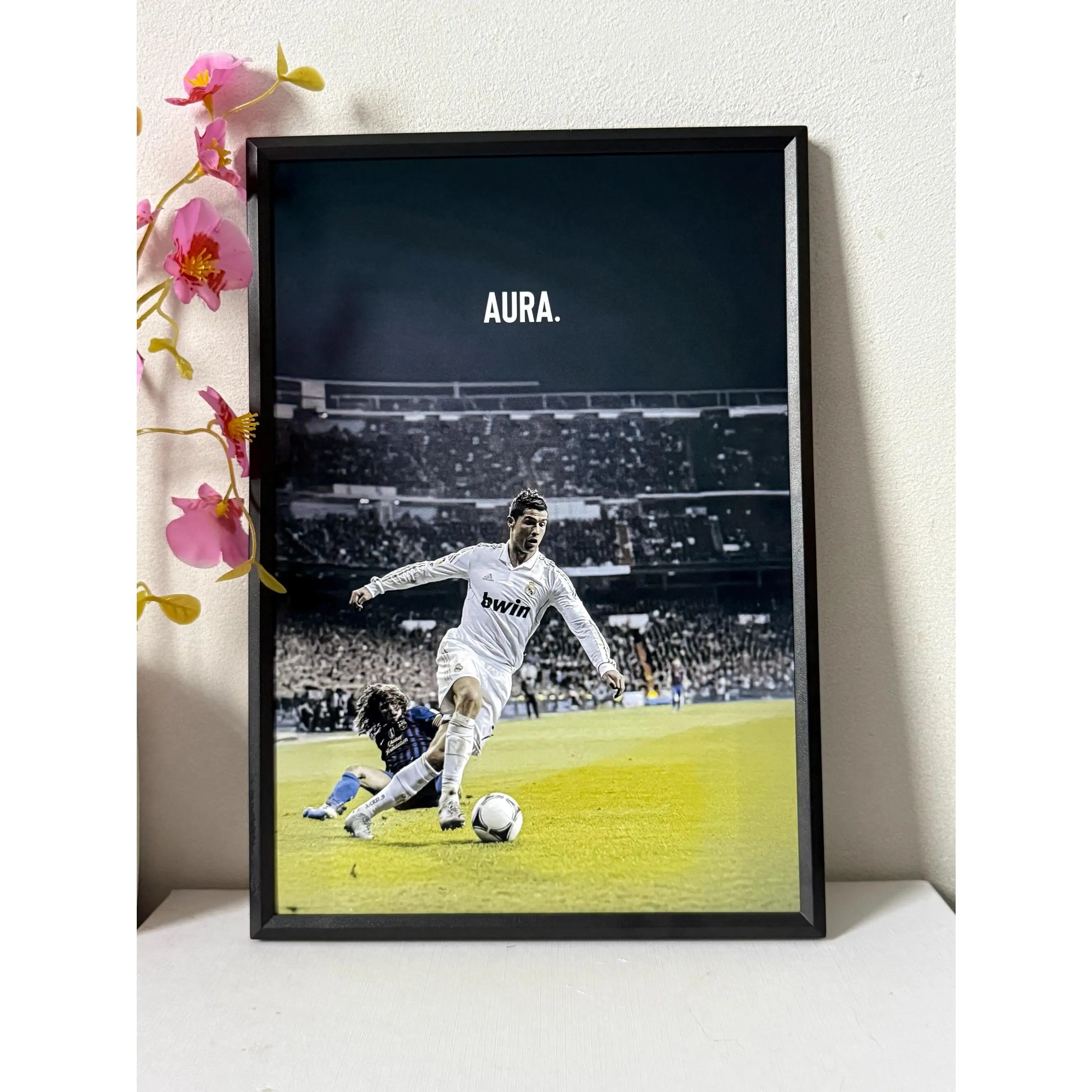 CR7 AURA Cristiano Ronaldo Poster Unframe Home decor Room Decor Vintage Retro Print High Quality Print Wall Art Real Madrid Juventus, Unframe