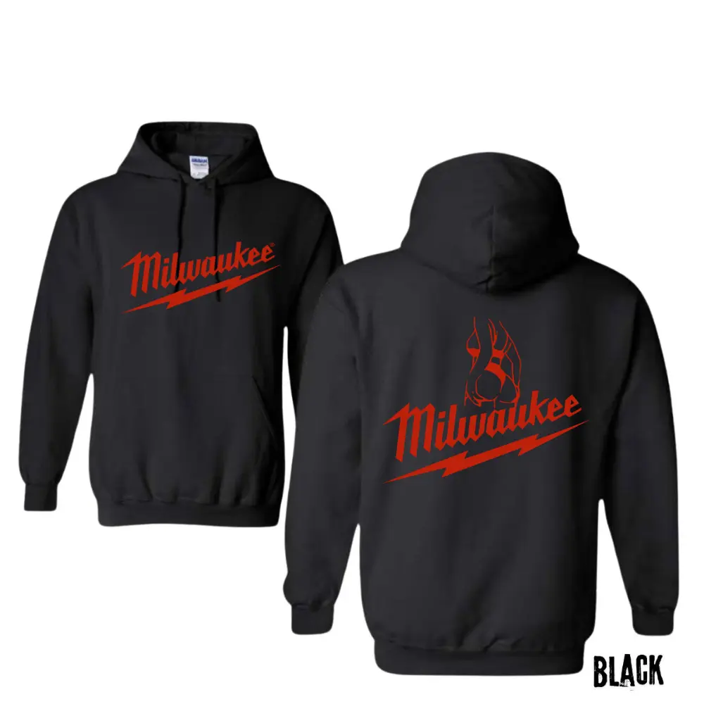 Milwaukee Workwear Hoodie - Sweatshirt - T-shirt – Featuring the Distinctive Milwaukee Branding, Durable and Stylish for Everyday Adventures. Menswear Menswear Menswear Menswear