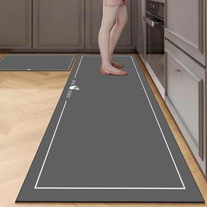 Kitchen Floor Mat, 1 Count Non-slip Kitchen Rug, Rectangle Home Decorative Floor Mat, Floor Carpet for Kitchen, Bathroom, Living Room, Bedroom