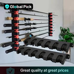 Fishing Rod Holder for Wall, 2 Counts/set Fishing Gear Collection Storage Rack, Fishing Rod Tools Display Rack, Suitable Organizer Gift for Male Friends, Fishing Tackle Organizer, Fishing Equipment Organizer Accessory, Fishing Accessories