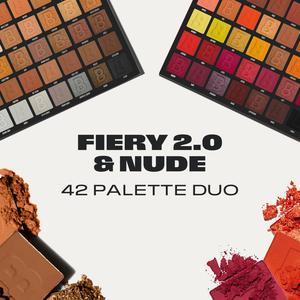 BY BEAUTY BAY - FIERY 2.0 NUDE 42 PALETTE DUO