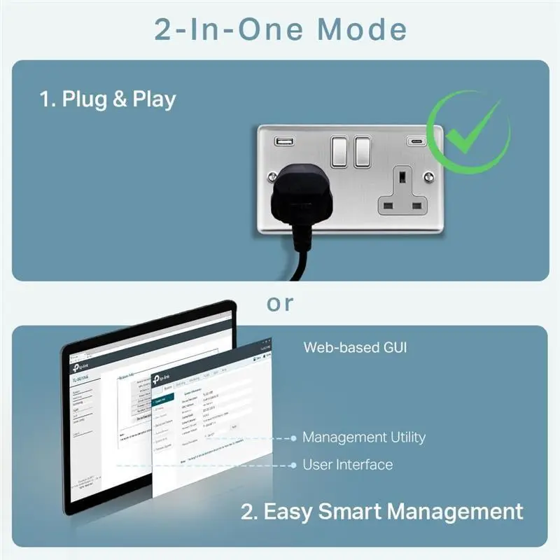 TL-SG605E 5 Port Gigabit Smart Switch, Network Switch, Power Saving, Plug & Play, Metal Case, Ethernet Switch, Ethernet Splitter, Centralized Cloud Management, Desktop or Wall Mount 0