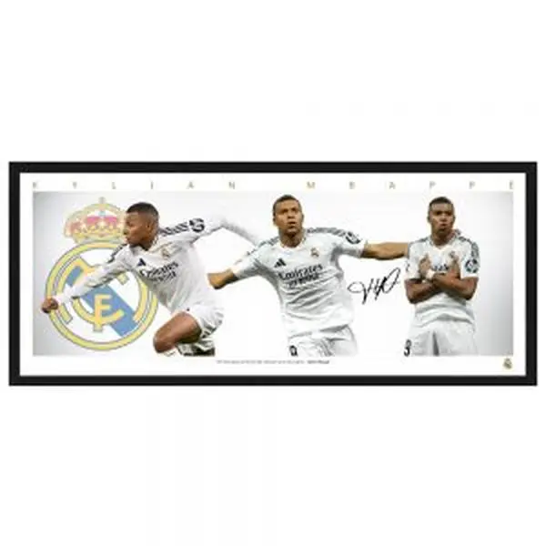 Kylian Mbappe Real Madrid Mini Wings Framed Print