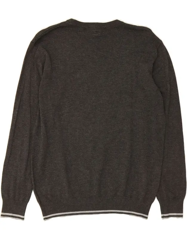 Pre-Owned Vintage PIERRE CARDIN Womens Crew Neck Jumper Sweater UK 20 2XL Grey Viscose 2