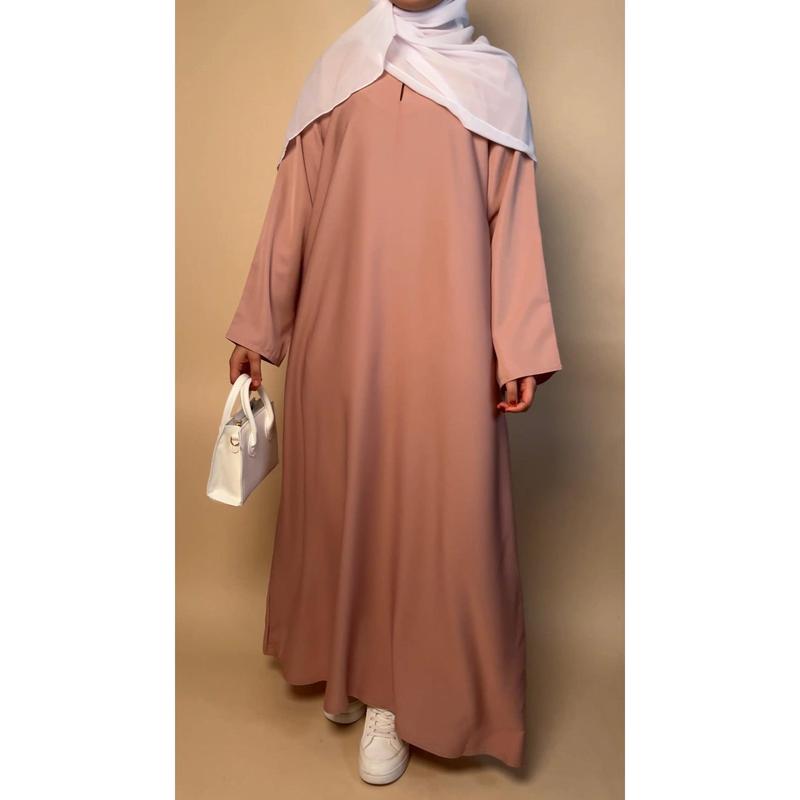 Nida closed abaya with pocket | Neutrals 6