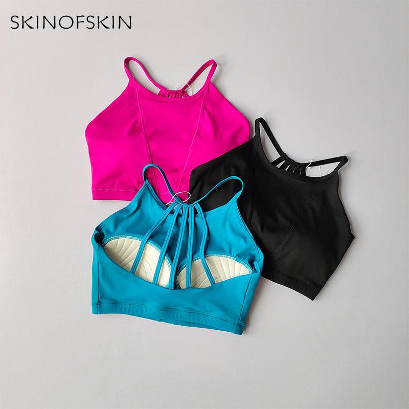 Product Introduction of Integrated Sports Bra Women's Beautiful Back High-intensity Running Gathering Anti Sagging Yoga Bra Quick Drying Fitness Vest 3