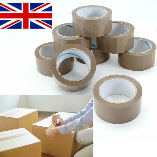 6 rolls per pack, Brown heavy Duty Packaging Tape 48mm x 68m