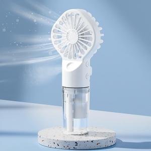 Portable Fan with Spray, Usb Portable Fan, Type-c Rechargeable Handheld Mist Fan Portable Fans, Personal Cooling Fan, Multifunctional Cooling Fan, Handheld Atomizing Mini Fan for Travel, Office, Outdoor, Mist Fan Cooler, Portable Misting Fan