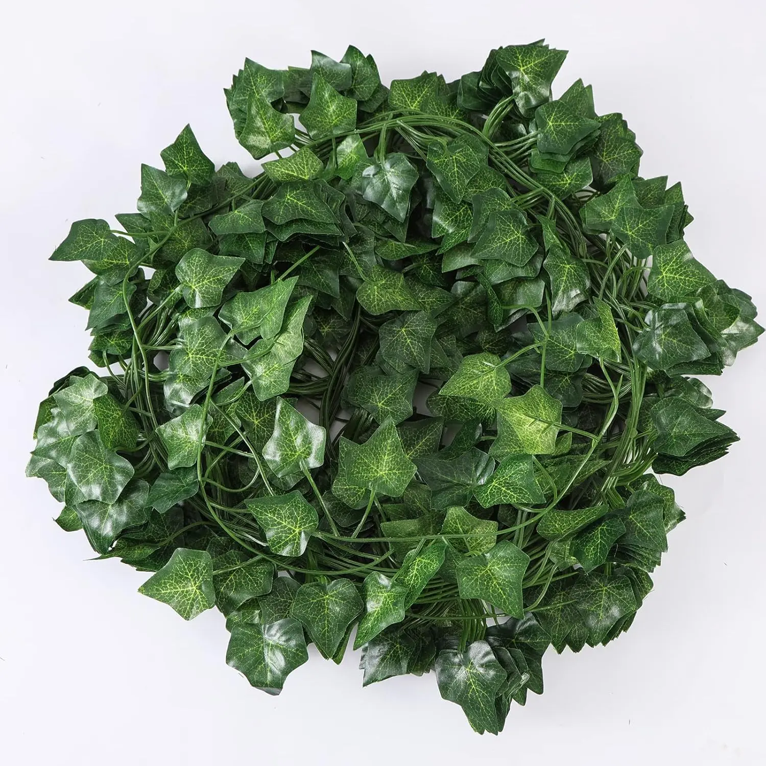Artificial Ivy, Vines, Ivy Garlands Artificial (154ft - Pack of 20) Fake Ivy, Fence Screening, Fake Vines, Green Leaves Fake Plants, Hanging Vines for Wedding Home Decoration Garden Wall Room Decor