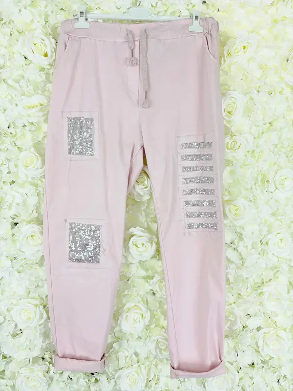 JB TATUM Sequin Magic Trousers 14 to 24 Plus Size Curve Womenswear Pants Casual Everyday 1