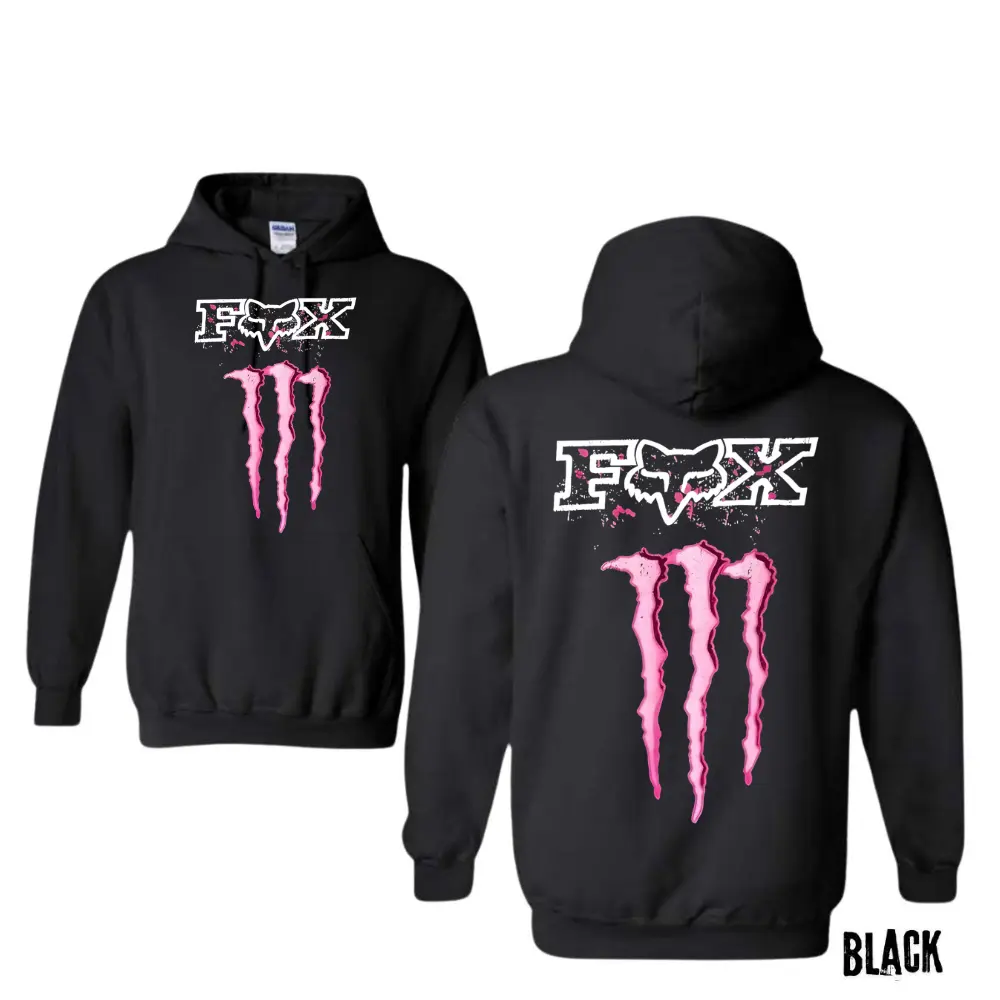 Fox Racing Monster Energy Pink T-Shirt Sweatshirt Hoodie Holiday Shirt, Humorous T-Shirt, Funny Adult Shirt, Funny Gifts For Women, For Men
