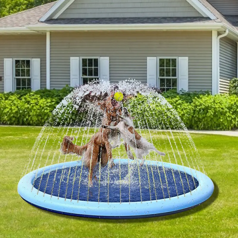 170CM Sprinkler Play Mat Water Toy Dog Pool Beach Splash Pad Game Centre Spray free shipping 5