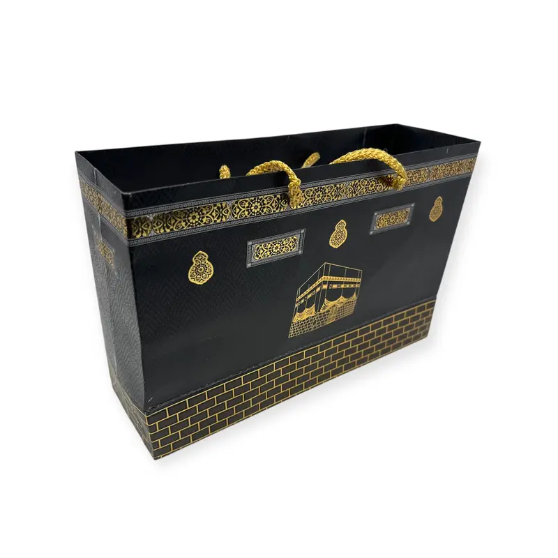 Kaaba Paper Bags With Handles Party Gift Islamic Bag 1