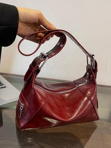 Women's Vintage Grommet Eyelet Design Shoulder Bag, Fashionable Large Capacity Bag for Daily Used, Casual Trendy Versatile High-quality Daily Commuting Bag, Sling Purse