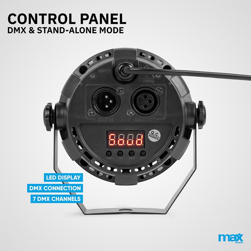 Max PartyPAR LED Par Can DJ Disco Party Light 3
